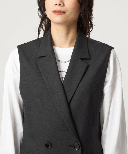 green label relaxing / グリーンレーベル リラクシング ベスト | ツイードライク ジレ マシンウォッシャブル 帯電防止 | 詳細11