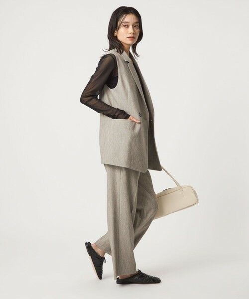 green label relaxing / グリーンレーベル リラクシング ベスト | ツイードライク ジレ マシンウォッシャブル 帯電防止 | 詳細19