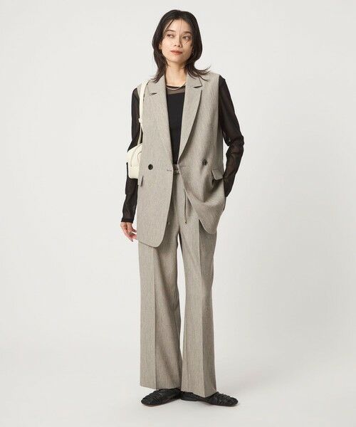 green label relaxing / グリーンレーベル リラクシング ベスト | ツイードライク ジレ マシンウォッシャブル 帯電防止 | 詳細20