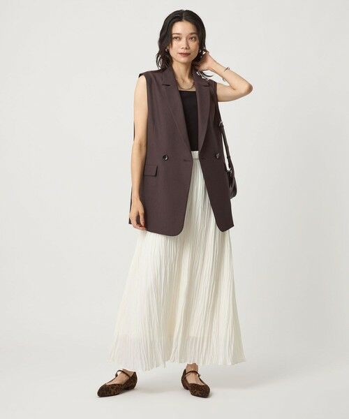 green label relaxing / グリーンレーベル リラクシング ベスト | ツイードライク ジレ マシンウォッシャブル 帯電防止 | 詳細23