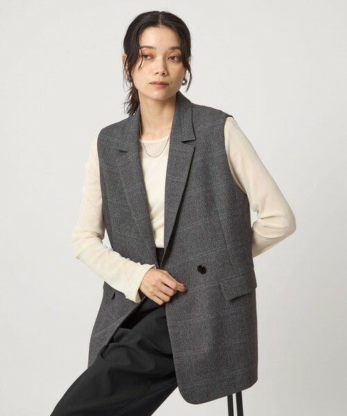 green label relaxing / グリーンレーベル リラクシング ベスト | ツイードライク ジレ マシンウォッシャブル 帯電防止 | 詳細28