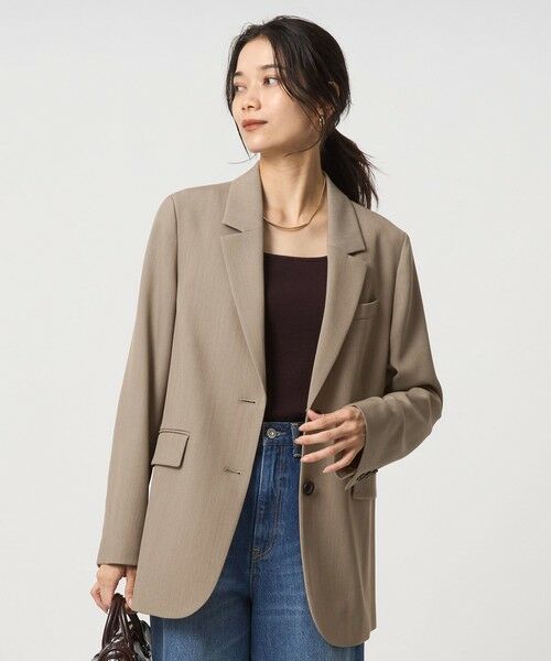 ツイル テーラード 2ボタン ジャケット （テーラードジャケット
