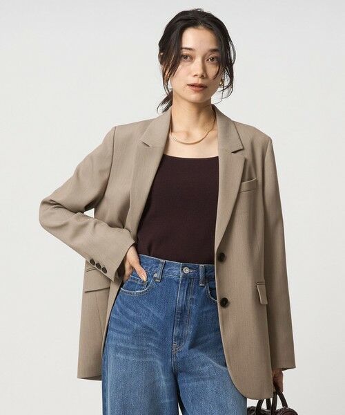 green label relaxing/グリーンレーベル リラクシング ツイル テーラード 2ボタン ジャケット BEIGE S(36) green label relaxing/グリーンレーベル リラクシング ツイル テーラード 2ボタン ジャケット BEIGE S(36)