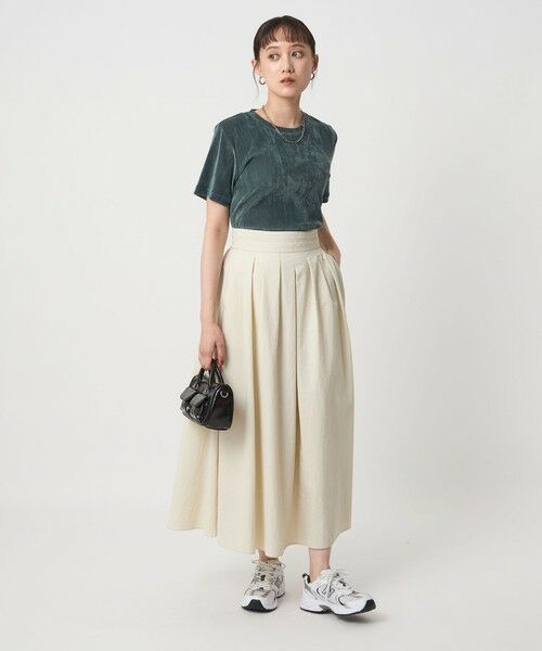 green label relaxing / グリーンレーベル リラクシング ロング・マキシ丈スカート | タック フレア スカート | 詳細2