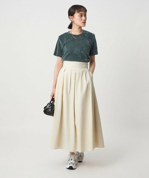 green label relaxing / グリーンレーベル リラクシング ロング・マキシ丈スカート | タック フレア スカート | 詳細3