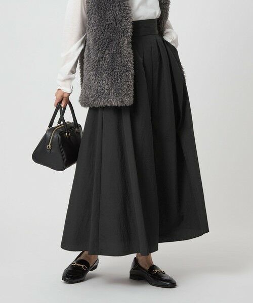 green label relaxing / グリーンレーベル リラクシング ロング・マキシ丈スカート | タック フレア スカート | 詳細5