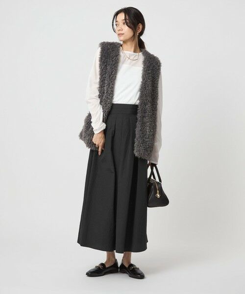 green label relaxing / グリーンレーベル リラクシング ロング・マキシ丈スカート | タック フレア スカート | 詳細6