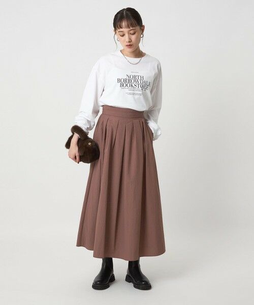 green label relaxing / グリーンレーベル リラクシング ロング・マキシ丈スカート | タック フレア スカート | 詳細19