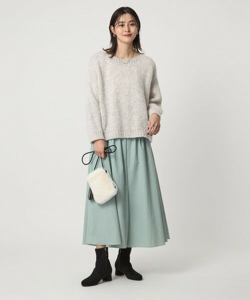 green label relaxing / グリーンレーベル リラクシング ロング・マキシ丈スカート | タック フレア スカート | 詳細22
