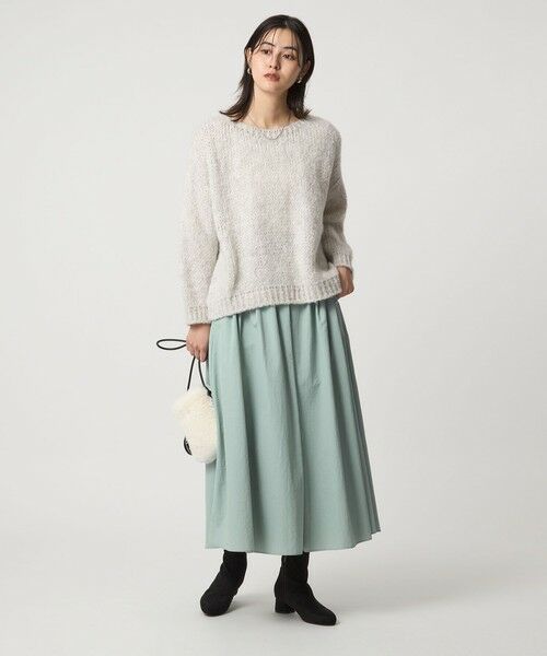 green label relaxing / グリーンレーベル リラクシング ロング・マキシ丈スカート | タック フレア スカート | 詳細23