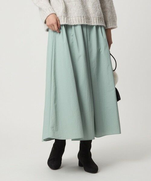 green label relaxing / グリーンレーベル リラクシング ロング・マキシ丈スカート | タック フレア スカート | 詳細21