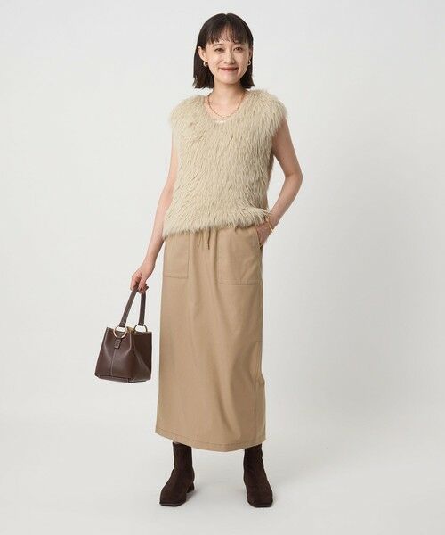 green label relaxing / グリーンレーベル リラクシング ロング・マキシ丈スカート | ［size SHORT/TALLあり］オルマイ ツイル タイト スカート | 詳細17