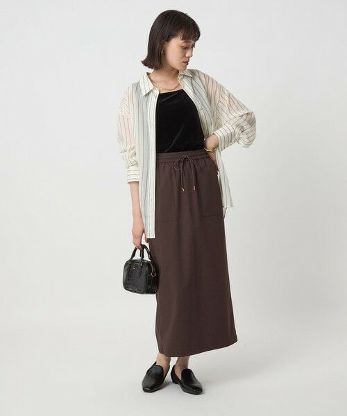 green label relaxing / グリーンレーベル リラクシング ロング・マキシ丈スカート | ［size SHORT/TALLあり］オルマイ ツイル タイト スカート | 詳細23