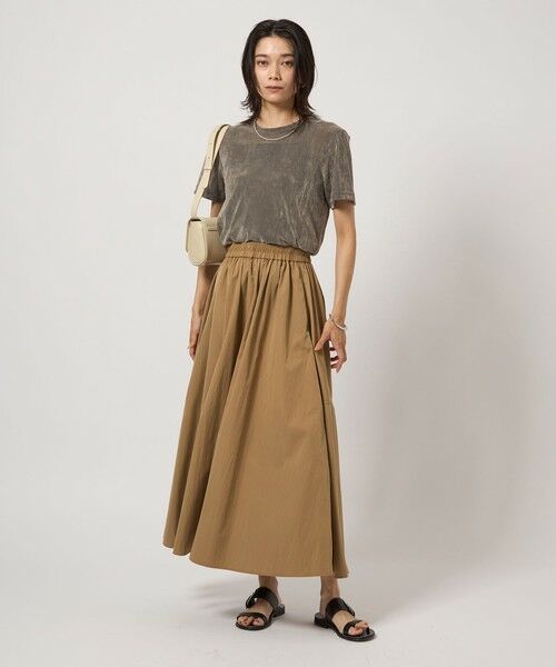 green label relaxing / グリーンレーベル リラクシング ロング・マキシ丈スカート | ボリューム ギャザー スカート | 詳細8