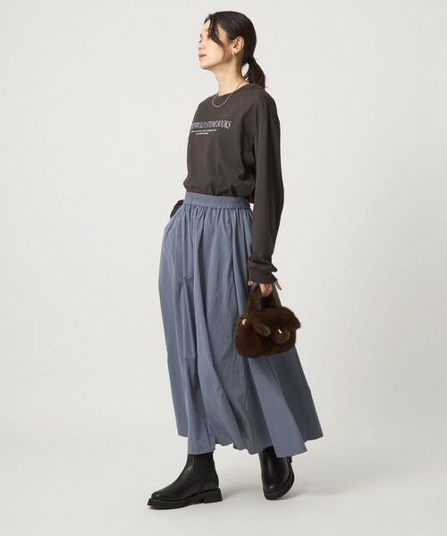 green label relaxing / グリーンレーベル リラクシング ロング・マキシ丈スカート | ボリューム ギャザー スカート | 詳細15