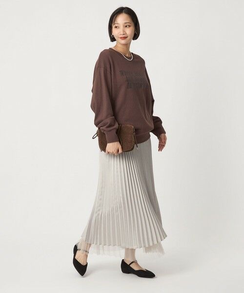 green label relaxing / グリーンレーベル リラクシング ロング・マキシ丈スカート | ［size SHORT/TALLあり］2WAY チュール プリーツ スカート | 詳細4