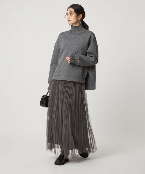 green label relaxing / グリーンレーベル リラクシング ロング・マキシ丈スカート | ［size SHORT/TALLあり］2WAY チュール プリーツ スカート | 詳細15