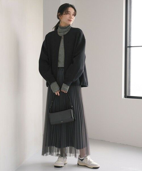 green label relaxing / グリーンレーベル リラクシング ロング・マキシ丈スカート | ［size SHORT/TALLあり］2WAY チュール プリーツ スカート | 詳細9