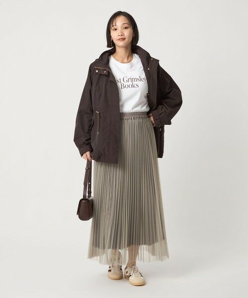 green label relaxing / グリーンレーベル リラクシング ロング・マキシ丈スカート | ［size SHORT/TALLあり］2WAY チュール プリーツ スカート | 詳細20