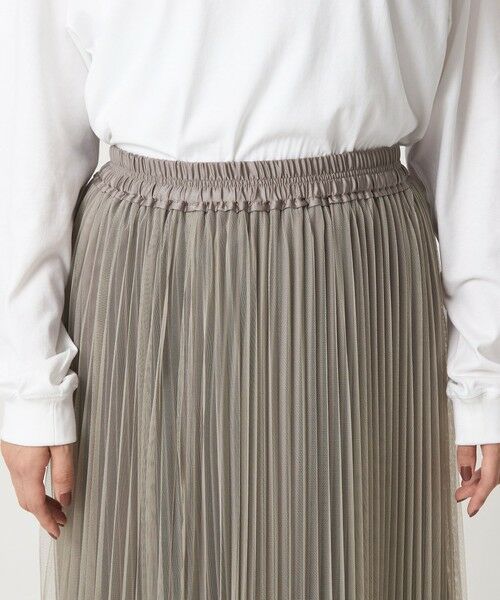 green label relaxing / グリーンレーベル リラクシング ロング・マキシ丈スカート | ［size SHORT/TALLあり］2WAY チュール プリーツ スカート | 詳細27