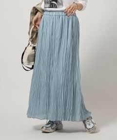green label relaxing / グリーンレーベル リラクシング ロング・マキシ丈スカート | ワッシャー プリーツ スカート