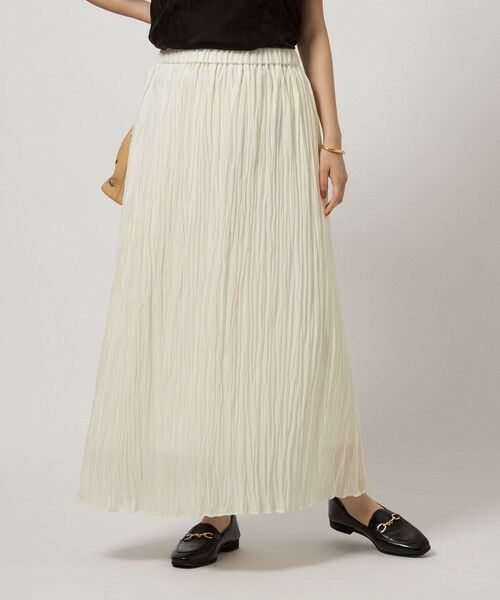 green label relaxing / グリーンレーベル リラクシング ロング・マキシ丈スカート | ワッシャー プリーツ スカート | 詳細1