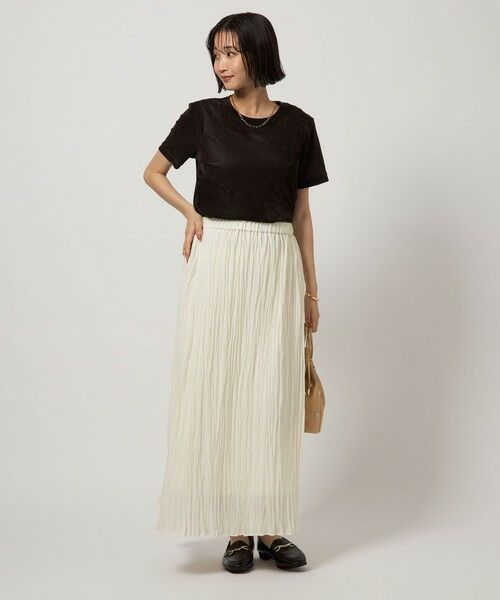 green label relaxing / グリーンレーベル リラクシング ロング・マキシ丈スカート | ワッシャー プリーツ スカート | 詳細3
