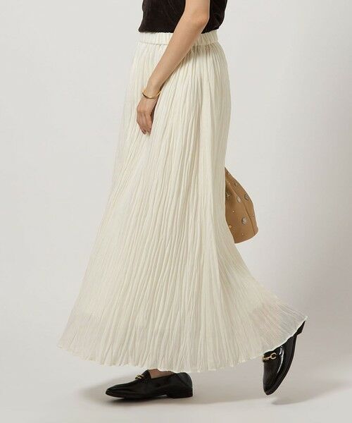 green label relaxing/グリーンレーベル リラクシング ワッシャー プリーツ スカート OFF WHITE FREE green label relaxing/グリーンレーベル リラクシング ワッシャー プリーツ スカート OFF WHITE FREE