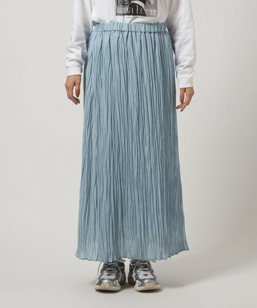 green label relaxing / グリーンレーベル リラクシング ロング・マキシ丈スカート | ワッシャー プリーツ スカート | 詳細15
