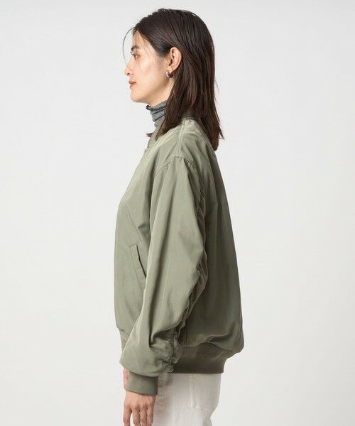 green label relaxing / グリーンレーベル リラクシング ブルゾン | ツイル コクーン MA-1 ウォッシャブル 撥水 吸湿発熱 | 詳細6