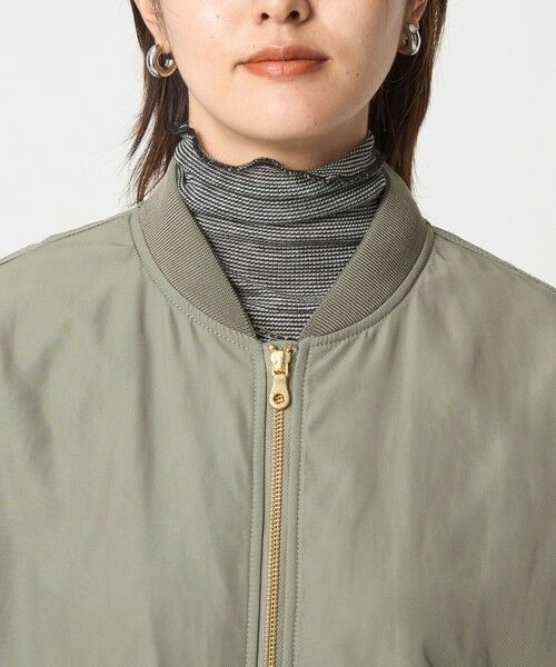 green label relaxing / グリーンレーベル リラクシング ブルゾン | ツイル コクーン MA-1 ウォッシャブル 撥水 吸湿発熱 | 詳細8
