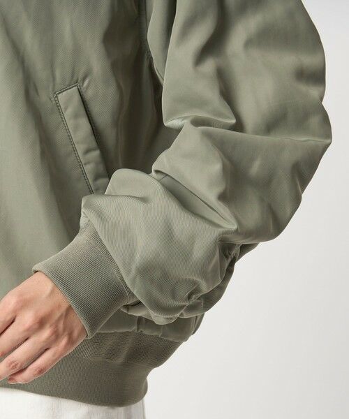 green label relaxing / グリーンレーベル リラクシング ブルゾン | ツイル コクーン MA-1 ウォッシャブル 撥水 吸湿発熱 | 詳細9
