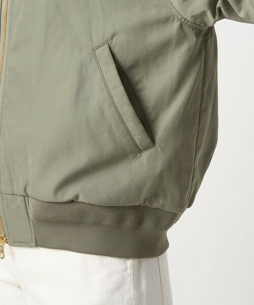 green label relaxing / グリーンレーベル リラクシング ブルゾン | ツイル コクーン MA-1 ウォッシャブル 撥水 吸湿発熱 | 詳細10