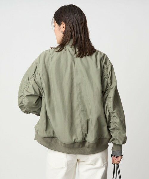 green label relaxing / グリーンレーベル リラクシング ブルゾン | ツイル コクーン MA-1 ウォッシャブル 撥水 吸湿発熱 | 詳細2