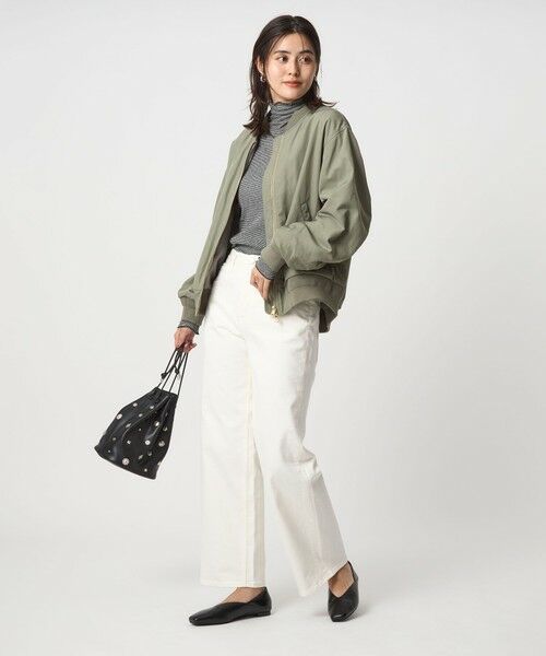 green label relaxing / グリーンレーベル リラクシング ブルゾン | ツイル コクーン MA-1 ウォッシャブル 撥水 吸湿発熱 | 詳細3