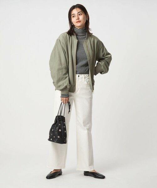 green label relaxing / グリーンレーベル リラクシング ブルゾン | ツイル コクーン MA-1 ウォッシャブル 撥水 吸湿発熱 | 詳細4