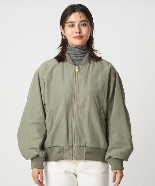 green label relaxing / グリーンレーベル リラクシング ブルゾン | ツイル コクーン MA-1 ウォッシャブル 撥水 吸湿発熱 | 詳細5