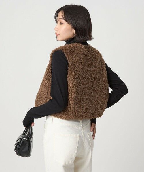 green label relaxing / グリーンレーベル リラクシング ベスト | ＜VINCENT PRADIER＞フェイクファー ベスト | 詳細10