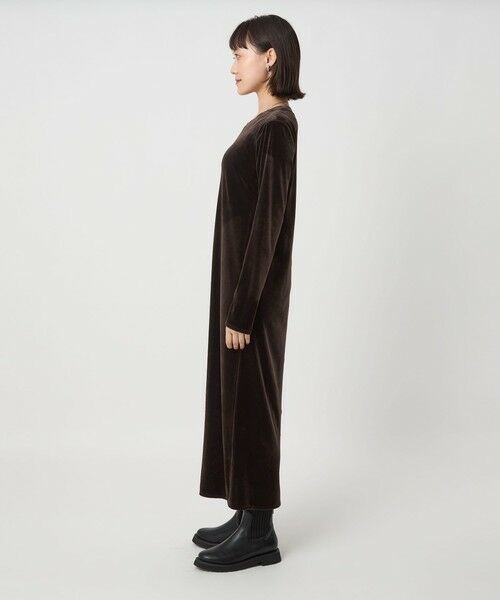 green label relaxing / グリーンレーベル リラクシング ロング・マキシ丈ワンピース | ベロア ワンピース | 詳細10