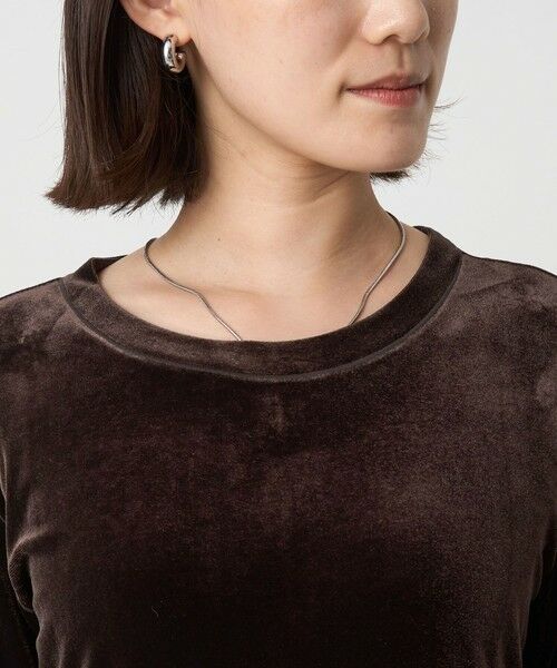 green label relaxing / グリーンレーベル リラクシング ロング・マキシ丈ワンピース | ベロア ワンピース | 詳細12