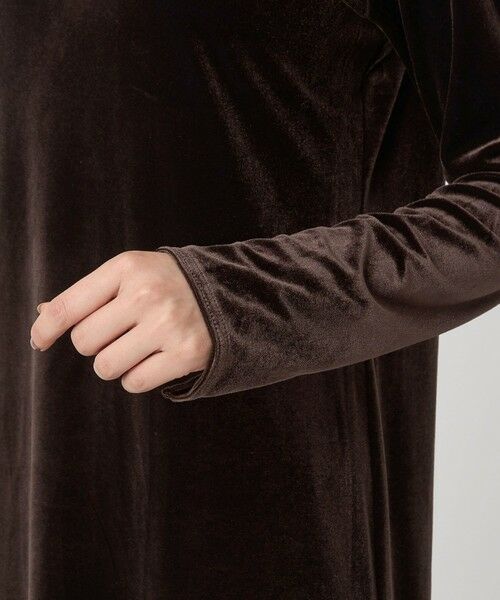 green label relaxing / グリーンレーベル リラクシング ロング・マキシ丈ワンピース | ベロア ワンピース | 詳細13