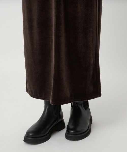 green label relaxing / グリーンレーベル リラクシング ロング・マキシ丈ワンピース | ベロア ワンピース | 詳細15