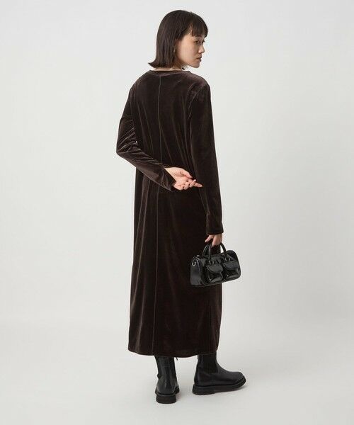 green label relaxing / グリーンレーベル リラクシング ロング・マキシ丈ワンピース | ベロア ワンピース | 詳細8