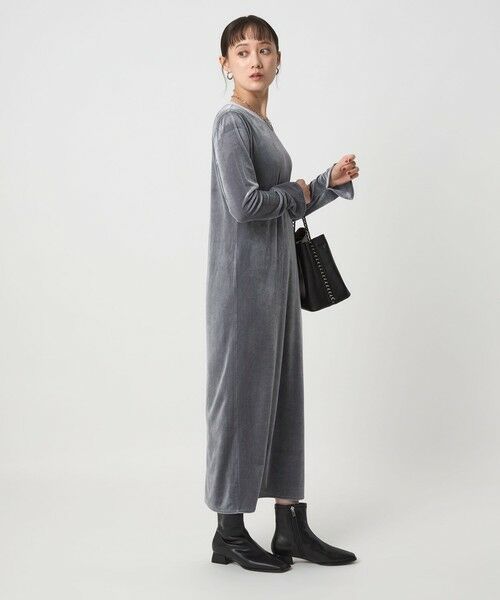 green label relaxing / グリーンレーベル リラクシング ロング・マキシ丈ワンピース | ベロア ワンピース | 詳細18