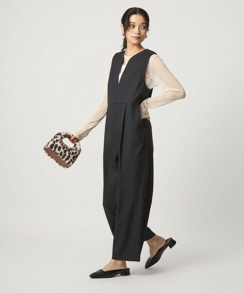 セール】 ［size SHORT/TALLあり］ツイードライク キーネック