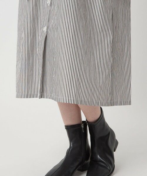 green label relaxing / グリーンレーベル リラクシング ロング・マキシ丈ワンピース | ＜To b. by agnes b.コラボ＞エンブロイダリー シャツ ワンピース | 詳細10