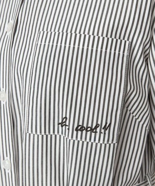 green label relaxing / グリーンレーベル リラクシング ロング・マキシ丈ワンピース | ＜To b. by agnes b.コラボ＞エンブロイダリー シャツ ワンピース | 詳細13