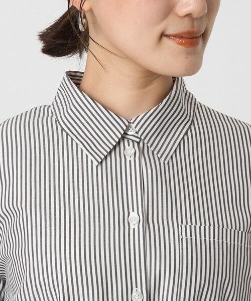 green label relaxing / グリーンレーベル リラクシング ロング・マキシ丈ワンピース | ＜To b. by agnes b.コラボ＞エンブロイダリー シャツ ワンピース | 詳細8