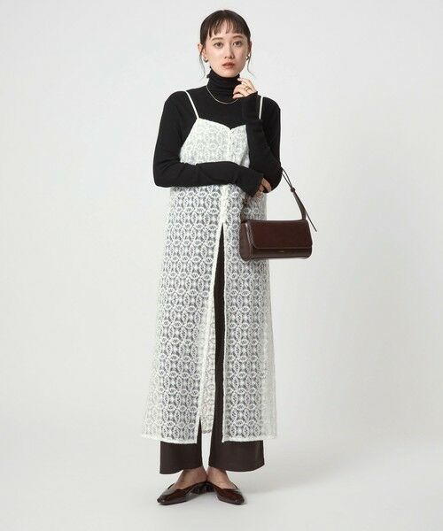 green label relaxing/グリーンレーベル リラクシング シアー レース キャミソールワンピース OFF WHITE FREE green label relaxing/グリーンレーベル リラクシング シアー レース キャミソールワンピース OFF WHITE FREE