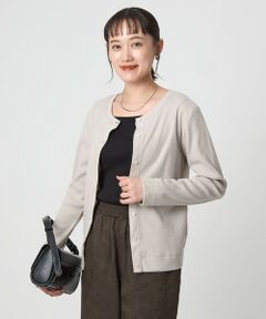 green label relaxing / グリーンレーベル リラクシング カーディガン・ボレロ | メランジ ブークレ 2WAY カーディガン